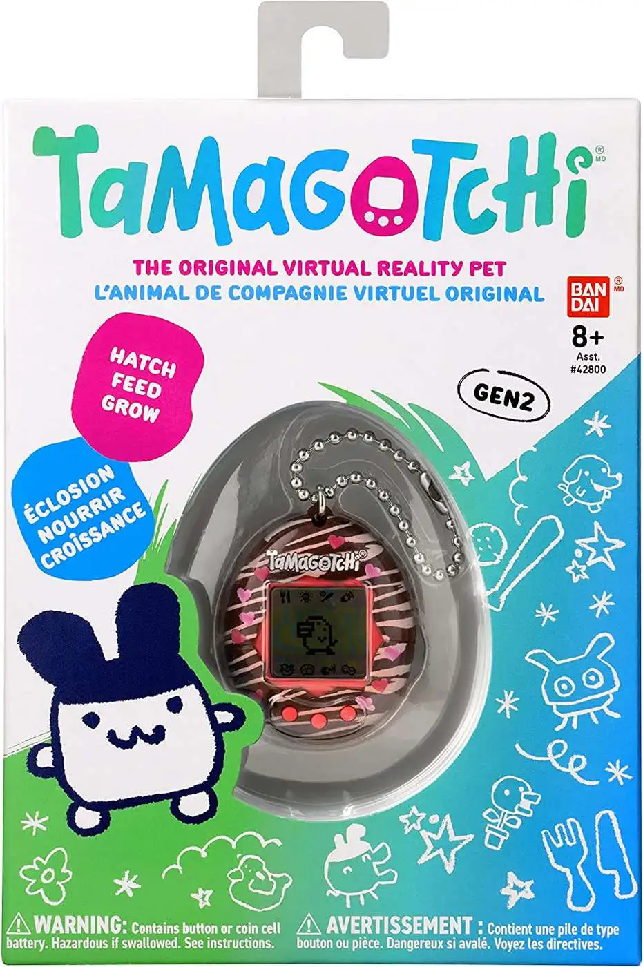 Tamagotchi The Original Gen 2 Chocolate 1 5 Virtual Pet Toy Bandai