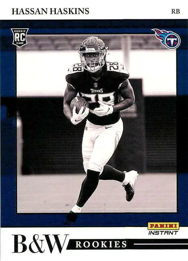 Nfl Instant Black White Rookies Single Card Hassan Haskins