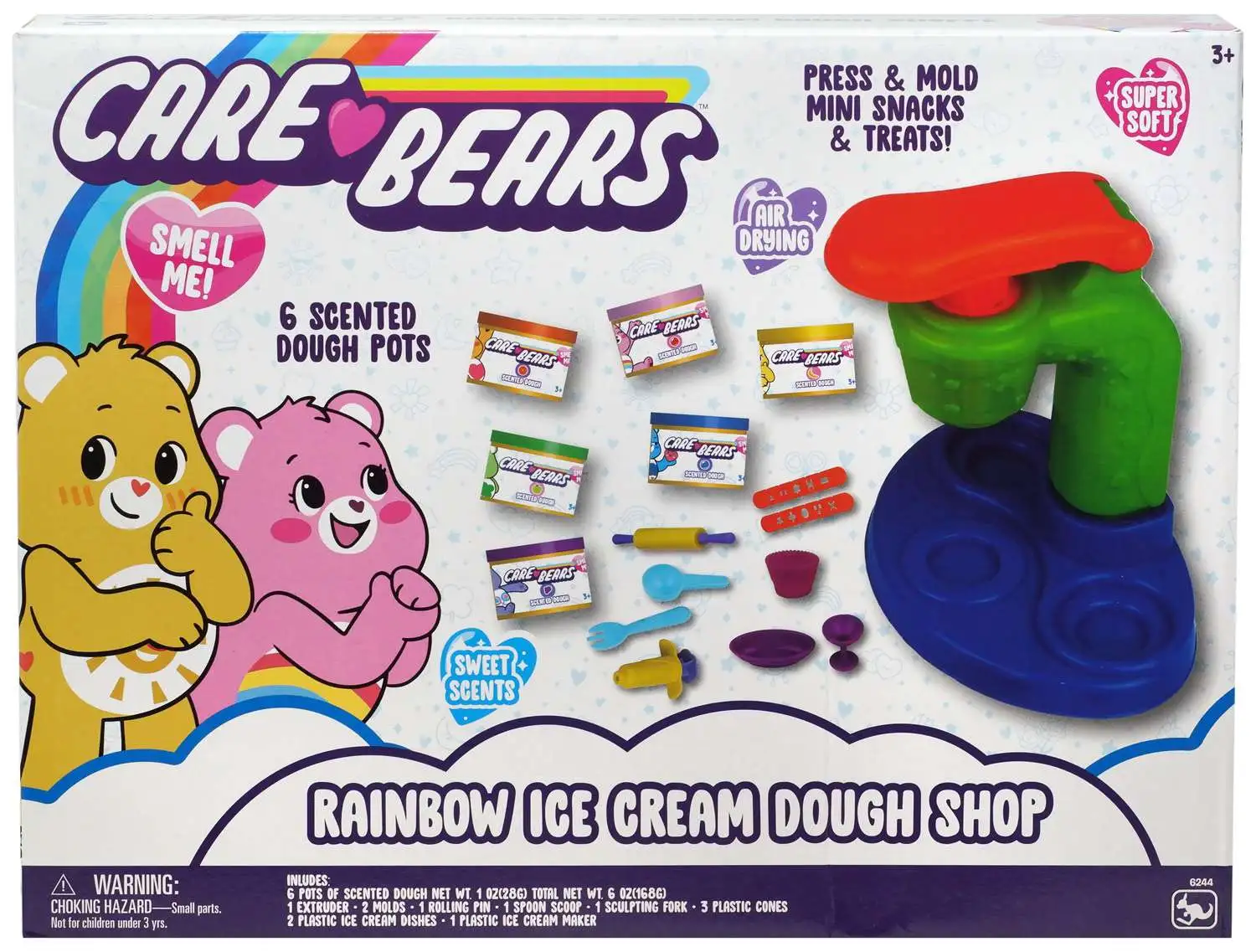 Care Bears Rainbow Ice Cream Dough Shop Playset Kangaru ToyWiz