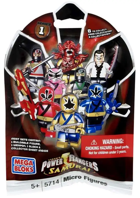 Mega Bloks Power Rangers Samurai Series 1 Mystery Pack 1 RANDOM Figure