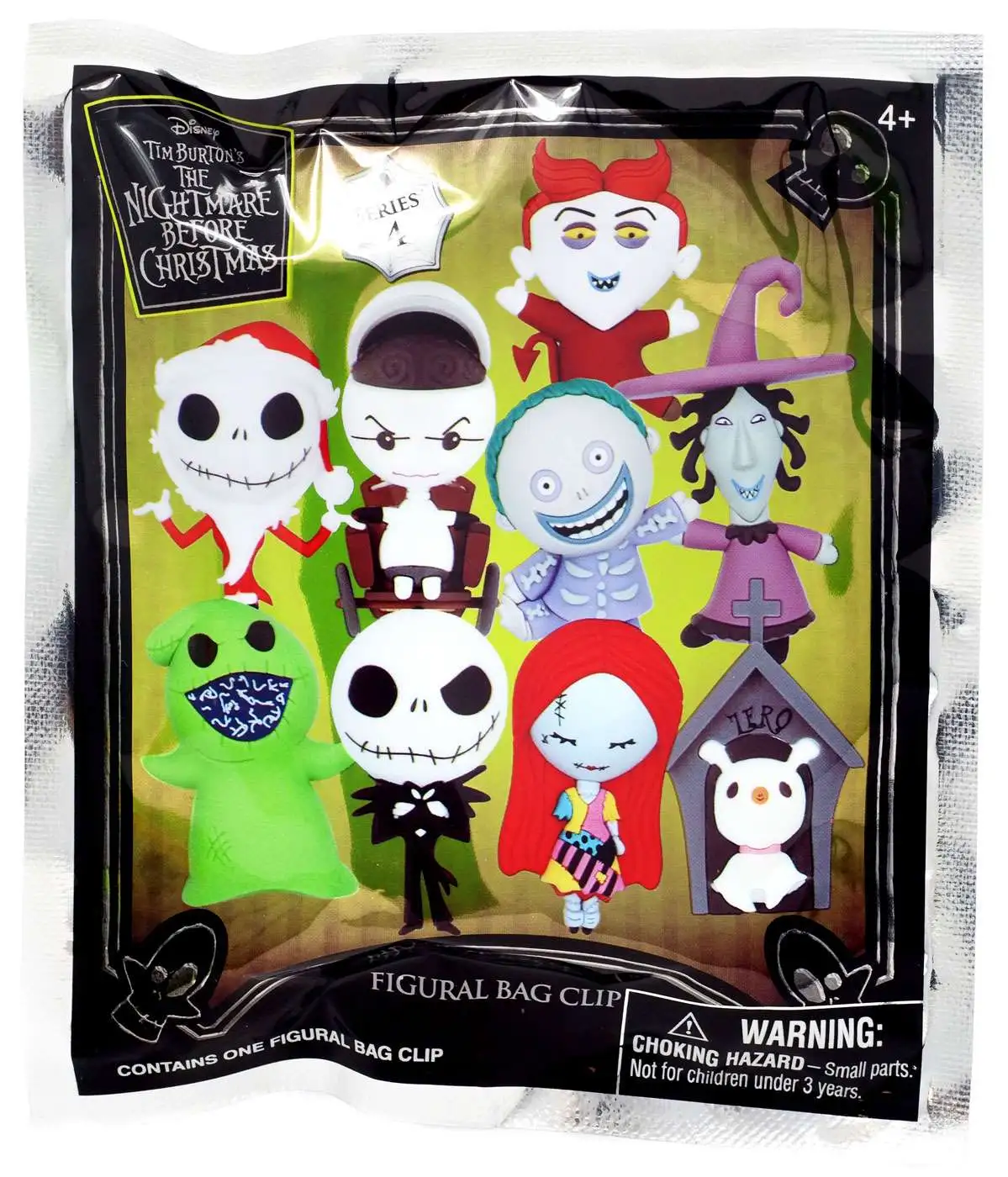 Nightmare Before Christmas 3D Figural Foam Bag Clip NBX Series 4