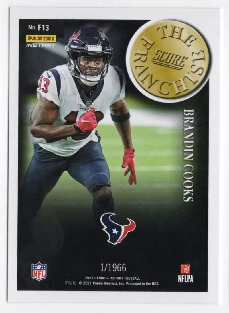 NFL 2021 Panini Instant Score The Franchise Single Card Brandin Cooks