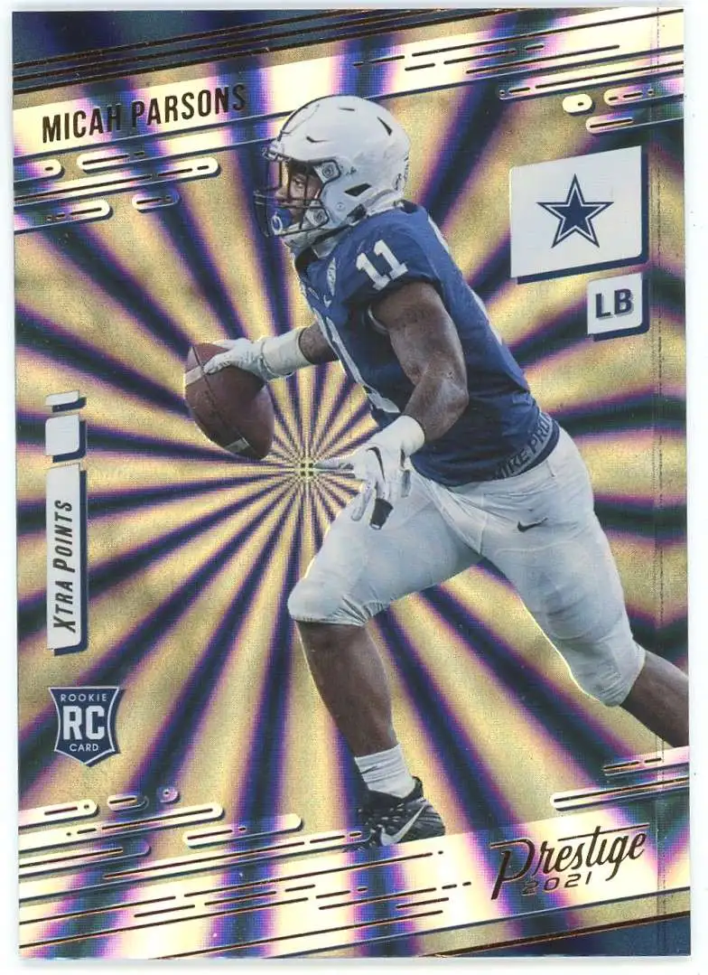 Nfl Panini Prestige Single Card Sunburst Xtra Points Micah Parsons