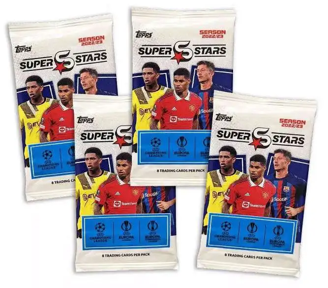 Uefa Topps Uefa Superstars Soccer Trading Card Hanger Box Cards