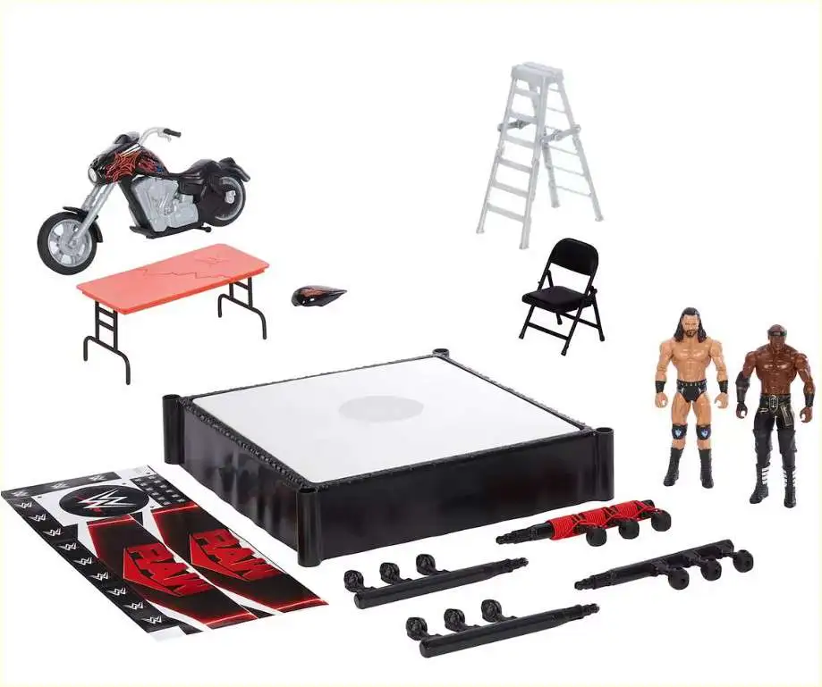 WWE Wrestling Wrekkin RAW Ring Slamcycle With Drew McIntyre Bobby