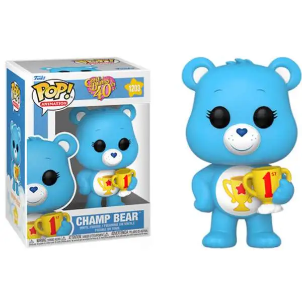 Funko Care Bears Th Anniversary Pop Animation Champ Bear Vinyl Figure