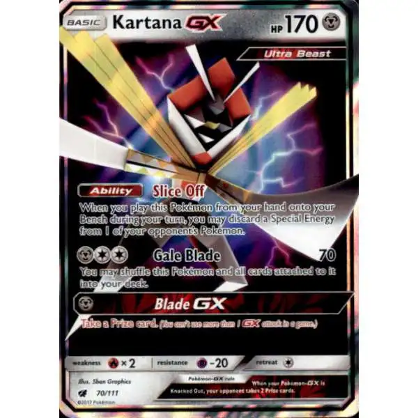 Pokemon Sun Moon Crimson Invasion Single Card Ultra Rare Kartana Gx