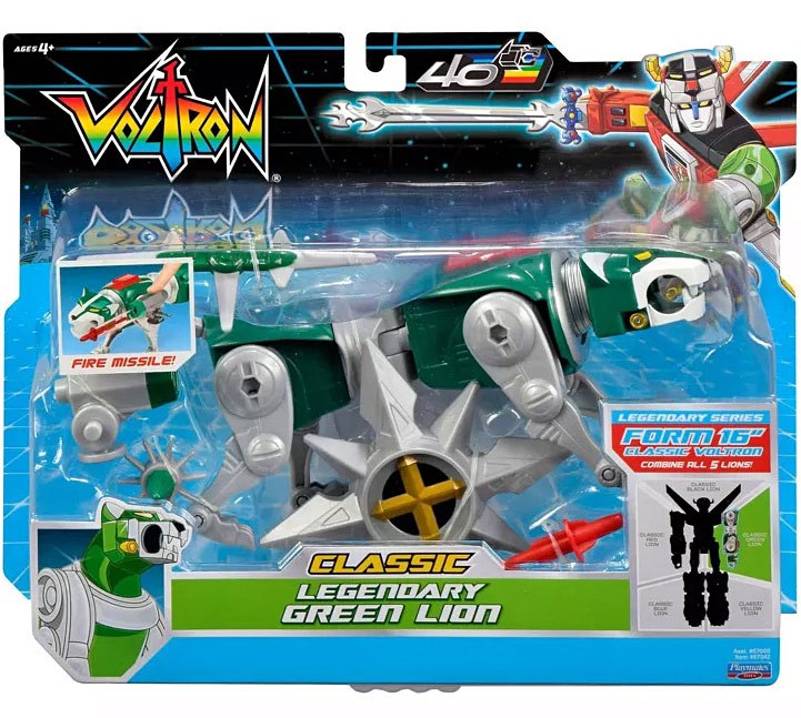 Voltron 40th Anniversary CLASSIC Legendary Green Lion Combinable