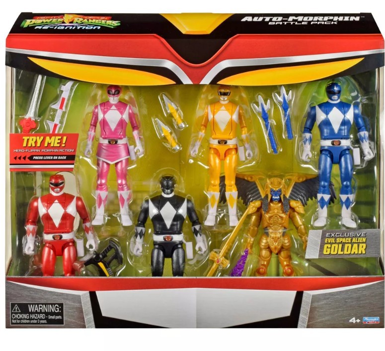 Figurine Power Rangers Goldar Articulée - 15 Cm, Avec Ailes Battantes Et 2 Armes, Pour Enfants 4 Ans+