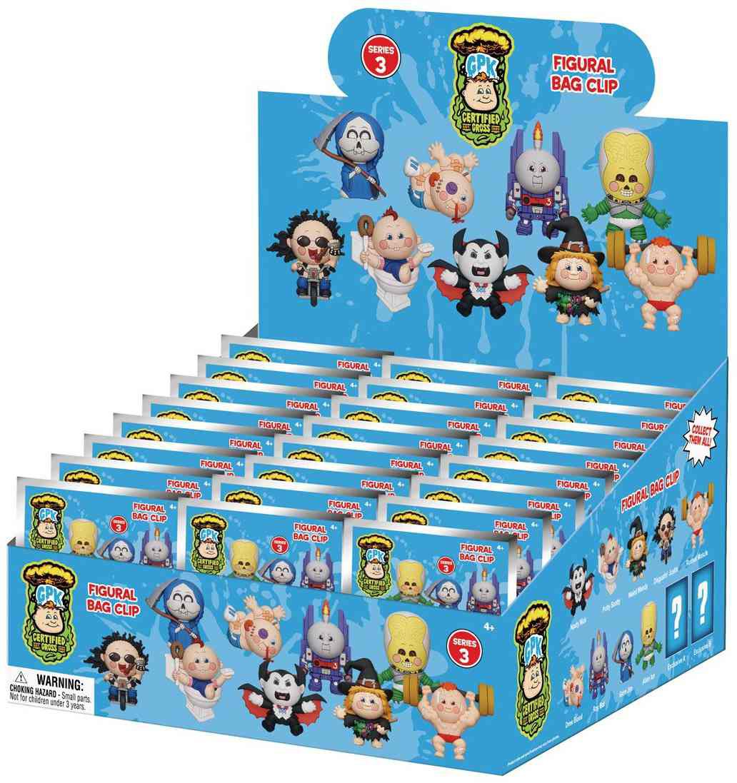 3D Figural Foam Bag Clip Series 3 Garbage Pail Kids Minis Blind