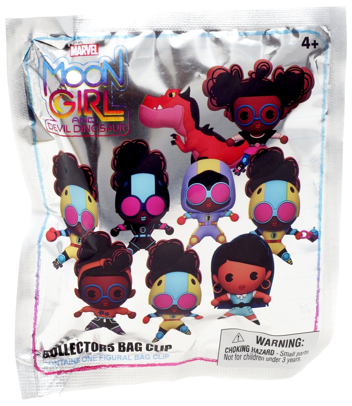 Marvel 3D Figural Foam Bag Clip Moon Girl & Devil Dinosaur