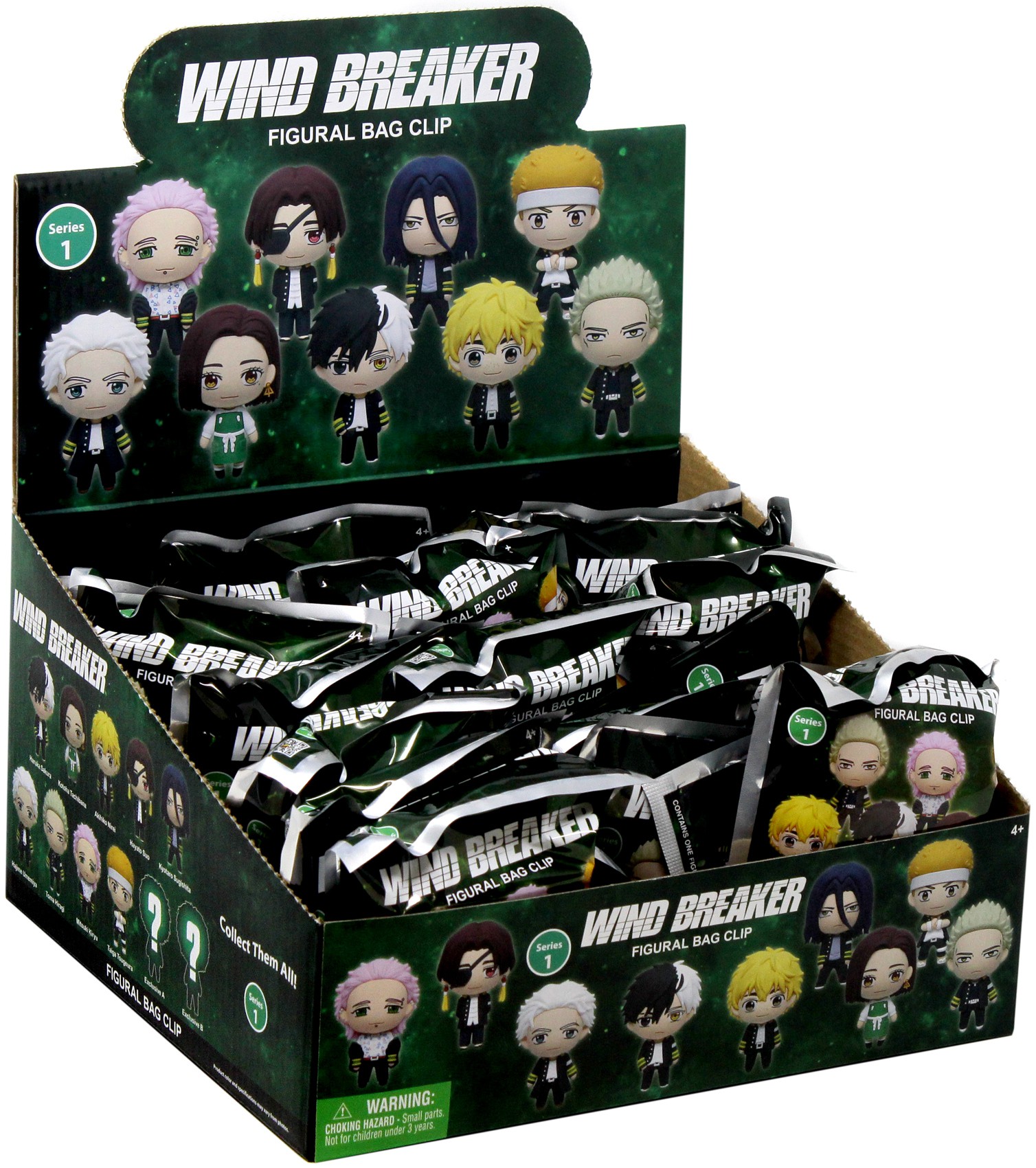 3D Figural Foam Bag Clip Windbreaker Series 1 2-Inch Minis Blind