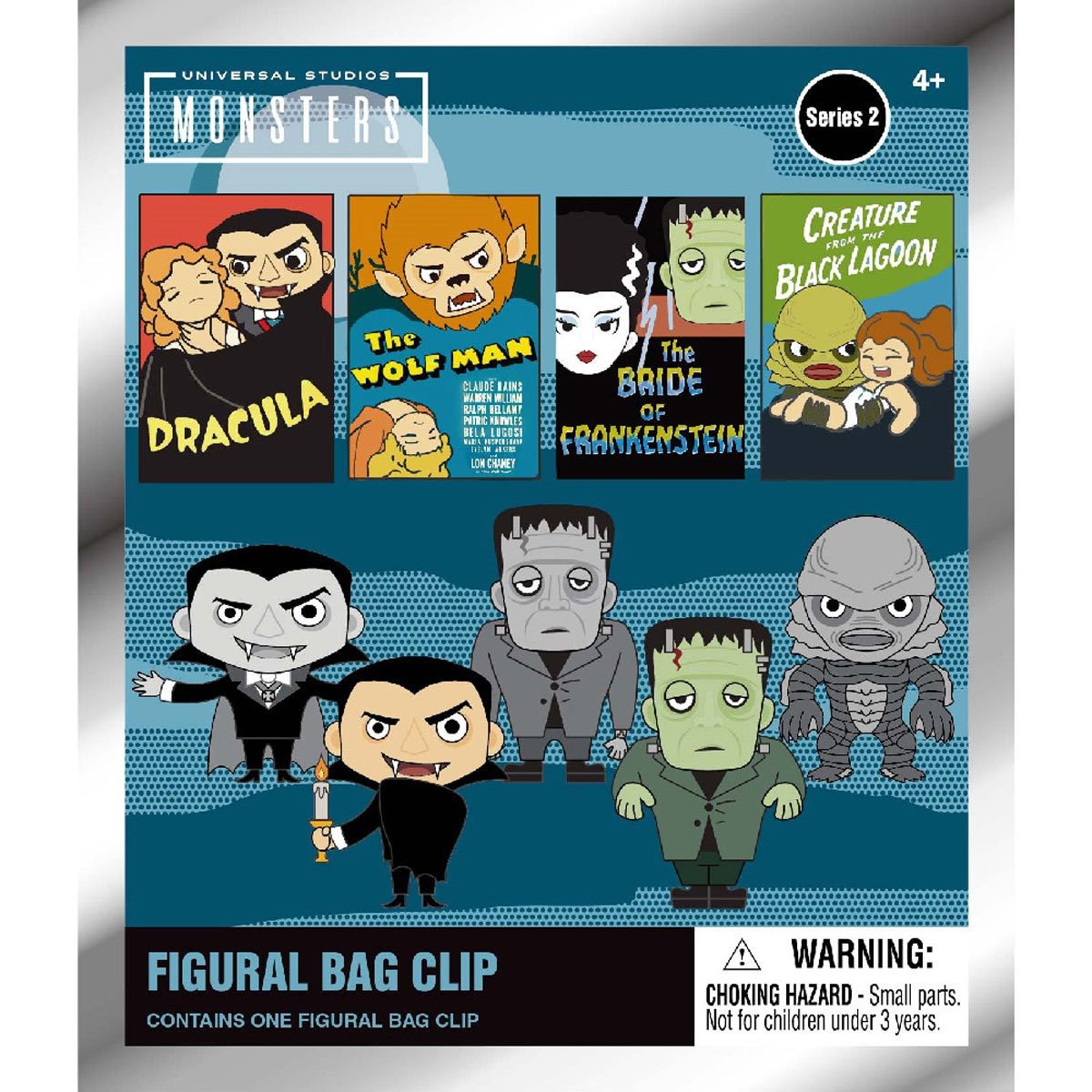 3D Figural Foam Bag Clip Universal Monsters Series 2 Pack | eBay