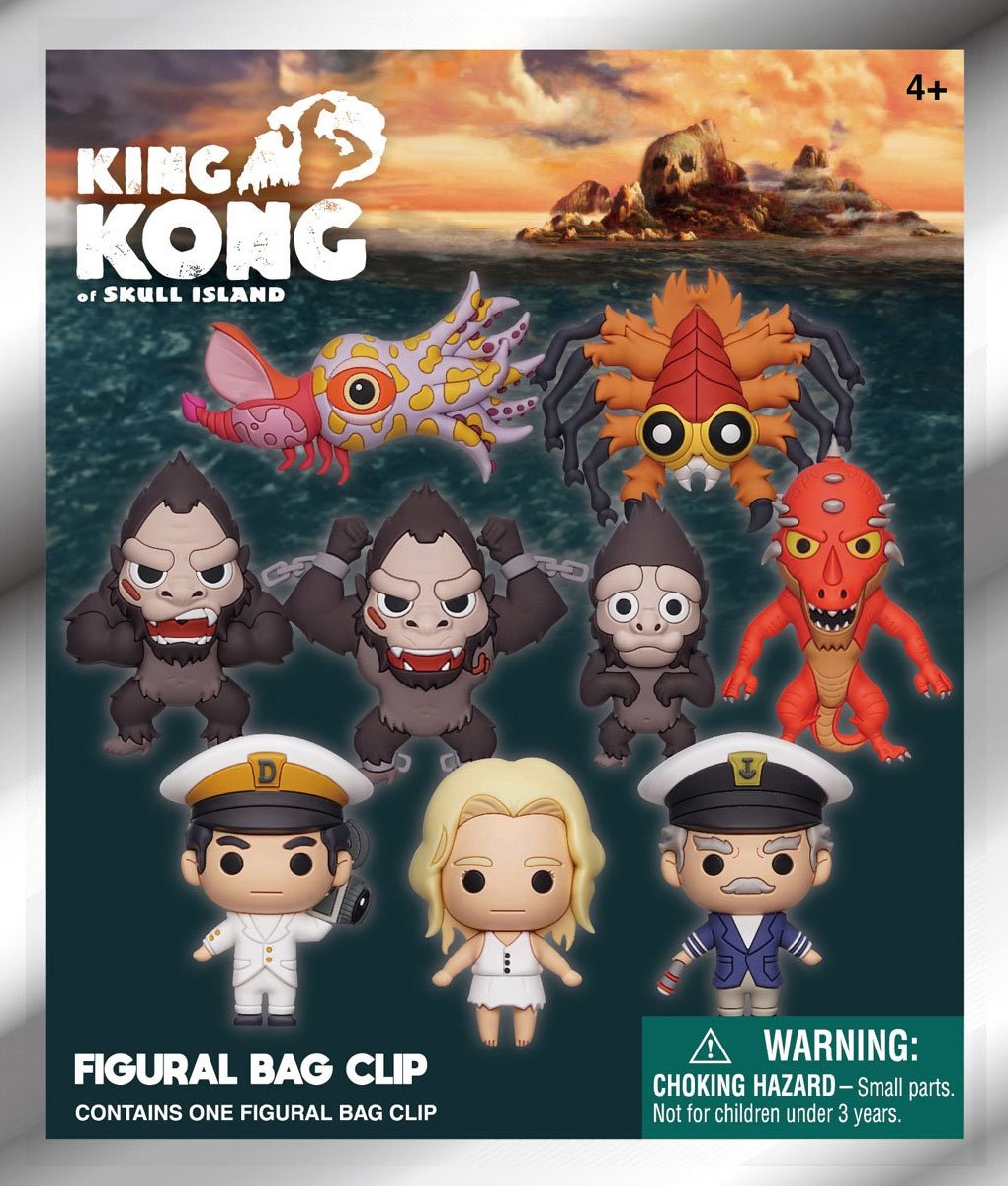 3D Figural Foam Bag Clip King Kong of Skull Island Pack | eBay