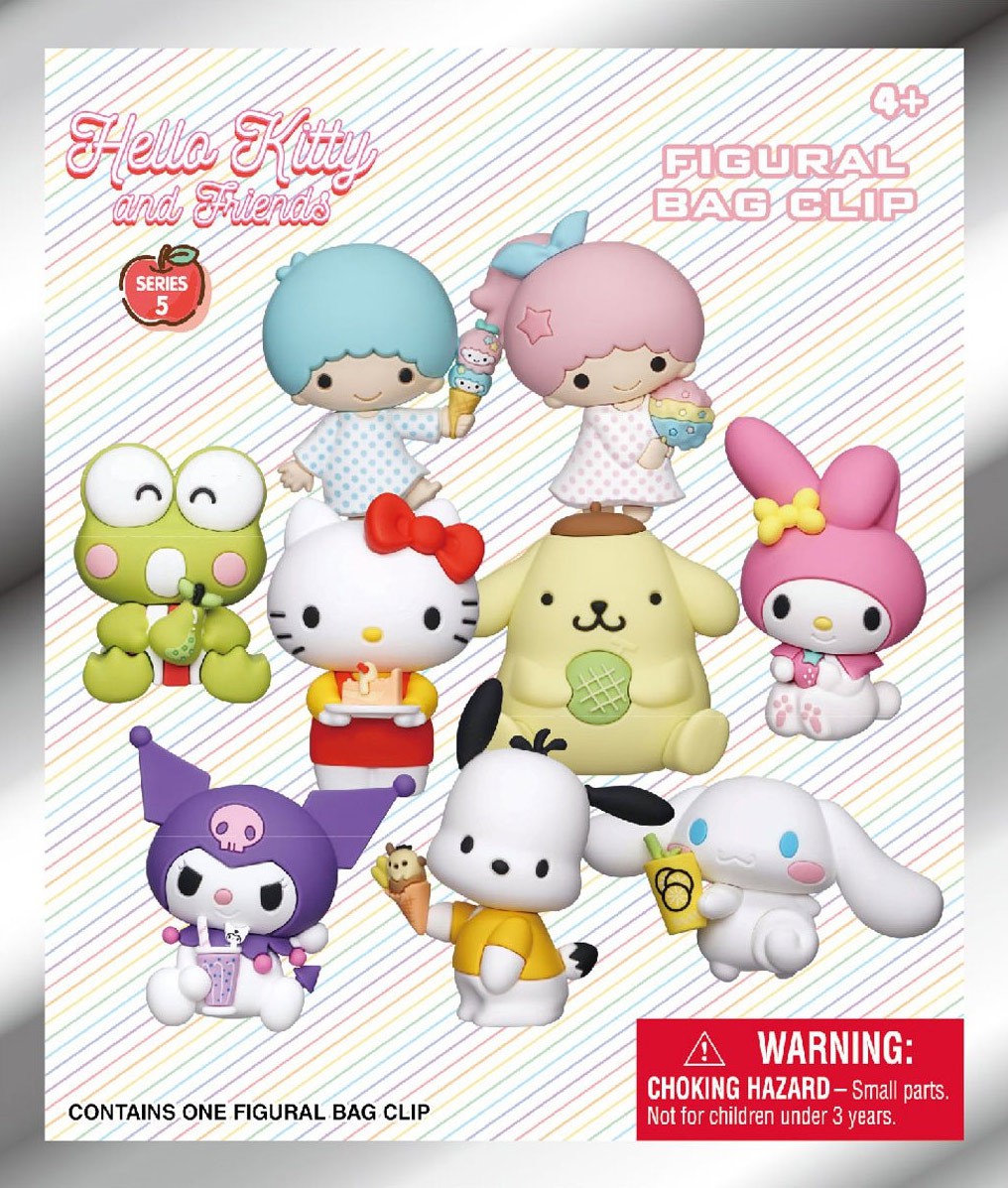 ggpon様5冊まとめ　KITTY GOODS COLLECTION Vol.5 3D Figural Foam Bag Clip Hello Kitty & Friends Series 5 Pack | eBay