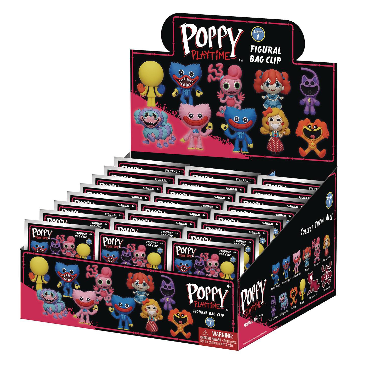 3D Figural Foam Bag Clip Poppy's Playtime Series 1 Minis Blind Box