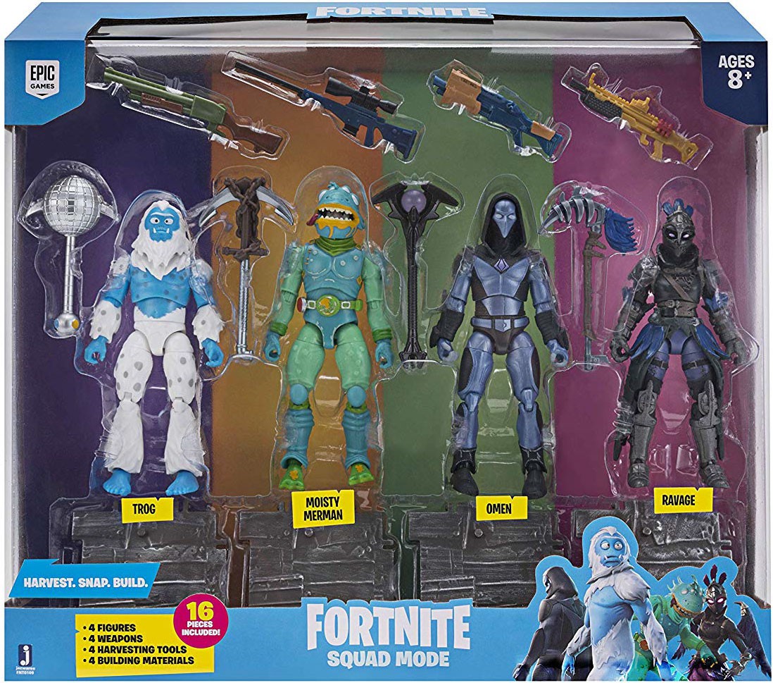 Trog Fortnite Figure Fortnite Series 2 Ravage Omen Moisty Merman Trog Action Figure 4 Pack 191726009146 Ebay