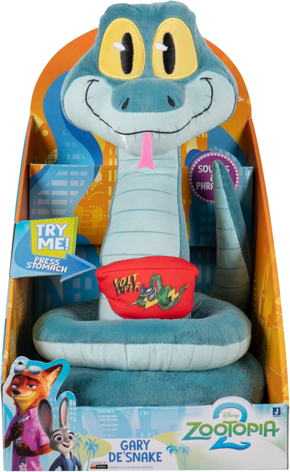 Disney Zootopia 2 Gary De'Snake 12-Inch Plush with Sound | eBay