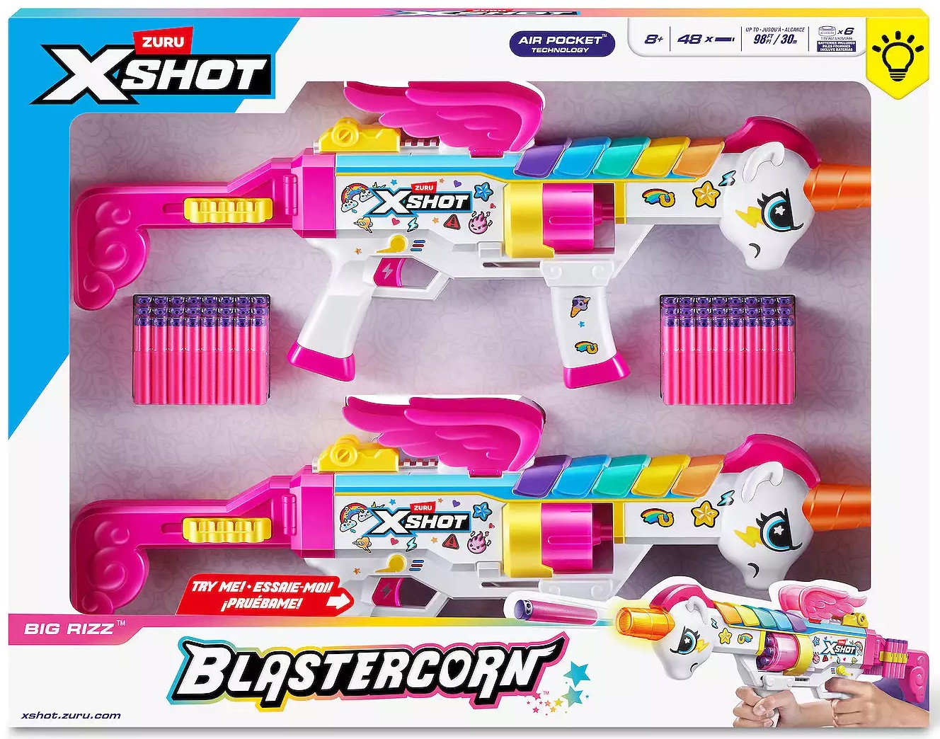 X-Shot Blastercorn Big Rizz Blaster 2-Pack | eBay