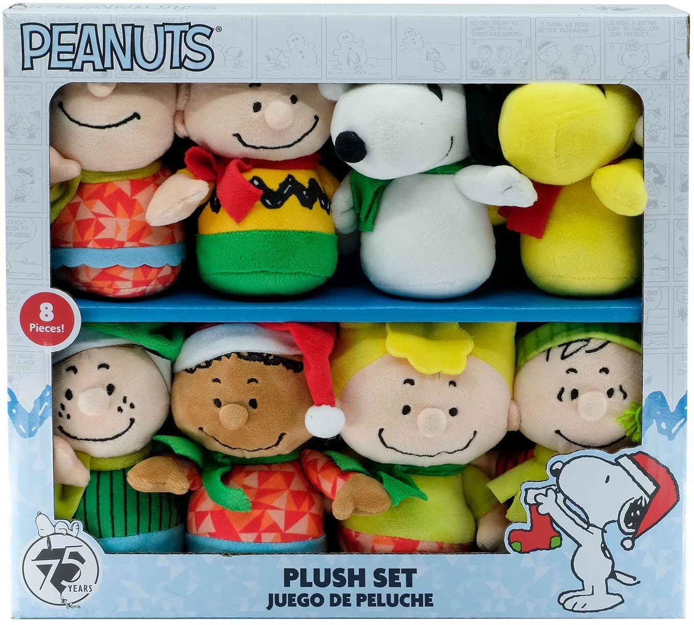 Peanuts 75th Anniversary 6-Inch Plush 8-Pack Set | eBay