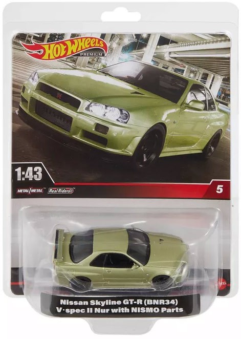 BBR 1/43NISSAN SKYLINE GT-R V-SPECⅡBNR34 Nissan Skyline GT-R (BNR34) V-Spec II Nur with NISMO Parts Die