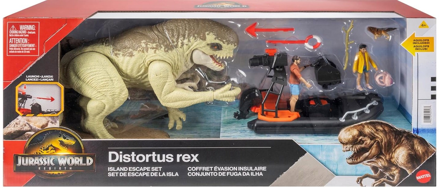 Jurassic World Rebirth Distortus Rex Island Escape Set Action