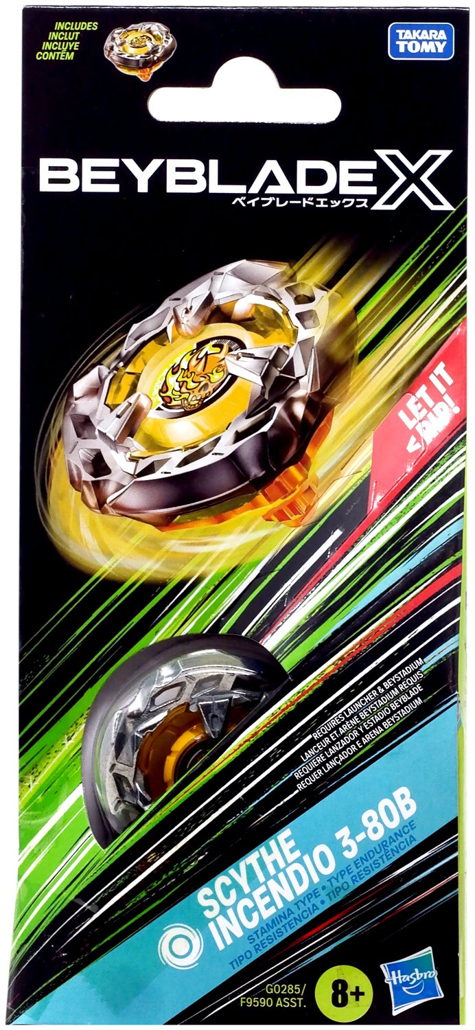 Beyblade X Scythe Incendio 3-80B Booster | eBay