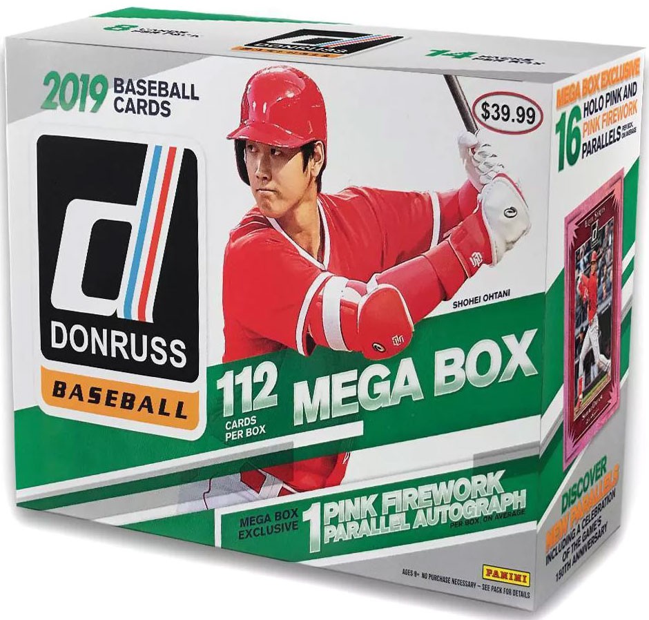 MLB Panini 2019 Donruss Baseball Trading Card Mega Box 613297946847 eBay