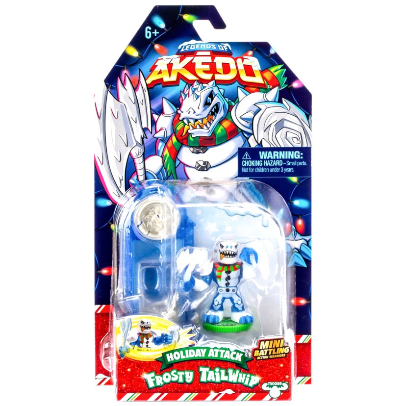 Legends of Akedo Holiday Attack Frosty Tailwhip Mini Battling