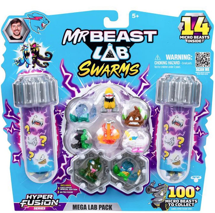 MrBeast Lab Swarms Hyper Fusion Series BITING HOT SAUCE Mega Lab