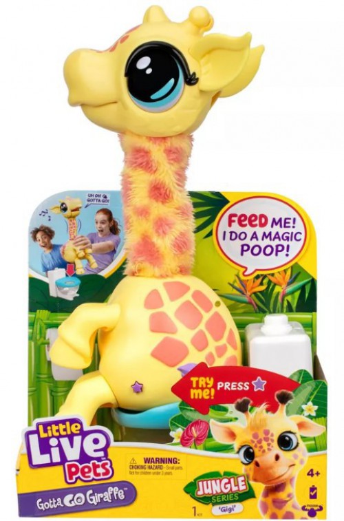 Little Live Pets Gotta Go Giraffe Gigi Interactive Plush Toy