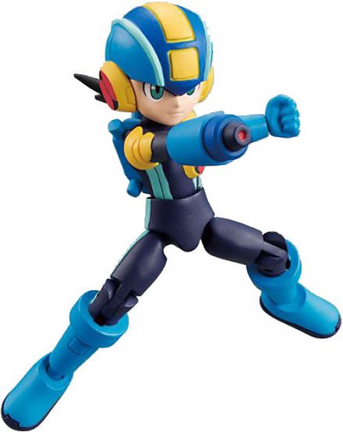 bandai shokugan mega man action 66 rock man volnutt with servbot action figure