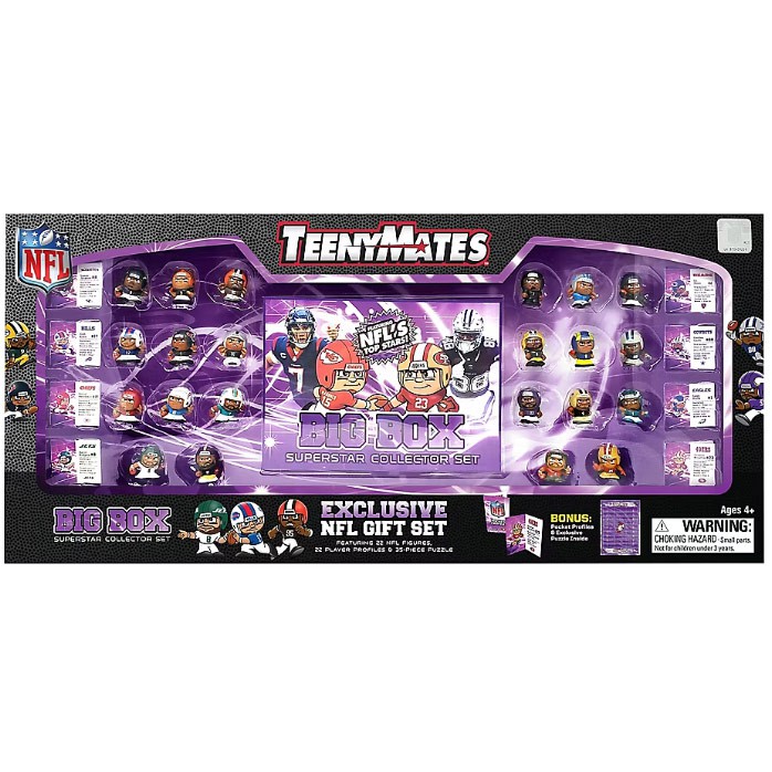 NFL TeenyMates 2024 Football BIG BOX Superstar Collector Gift Set