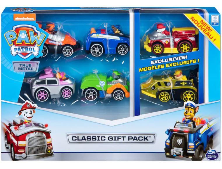 Chase, Zuma, Rubble, Marshall, Skye & Rocky Classic Gift Diecast