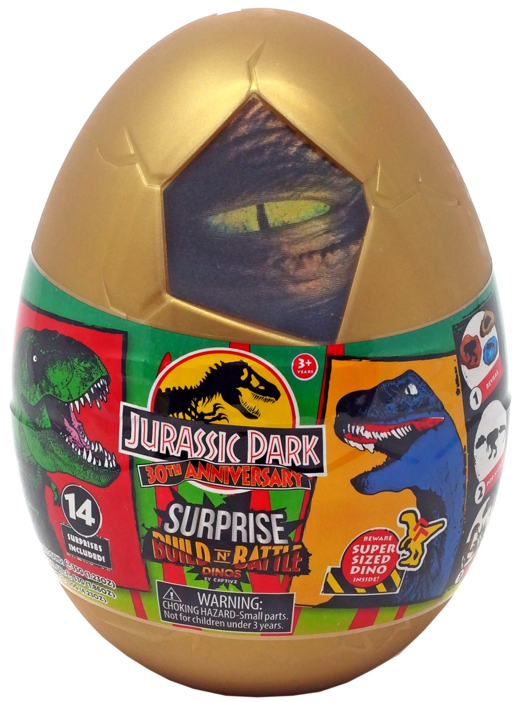 ジュラシック・ワールド CAPTIVZ BUILD BATTLE DINOS×6 30th Anniversary Surprise Build N' Battle Dinos by Captivz Egg