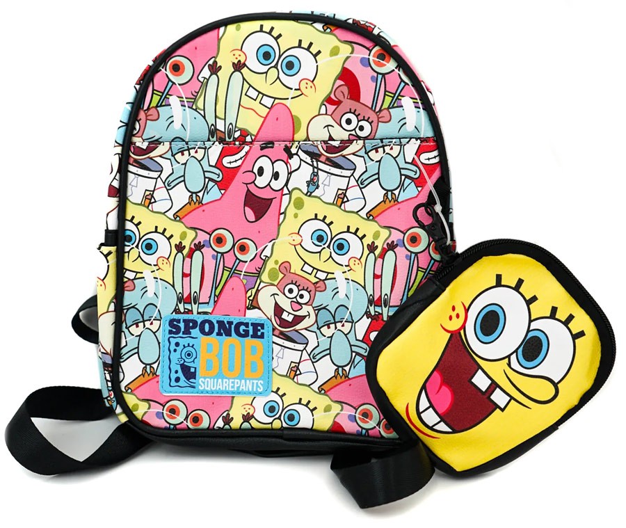Nickelodeon Spongebob Squarepants Mini Backpack with Pouch  display picture 2