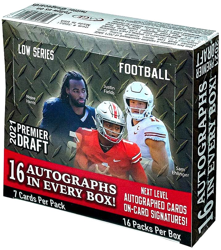 2021 Premier Draft Low Series Trading Card HOBBY Box [16 Packs, 16