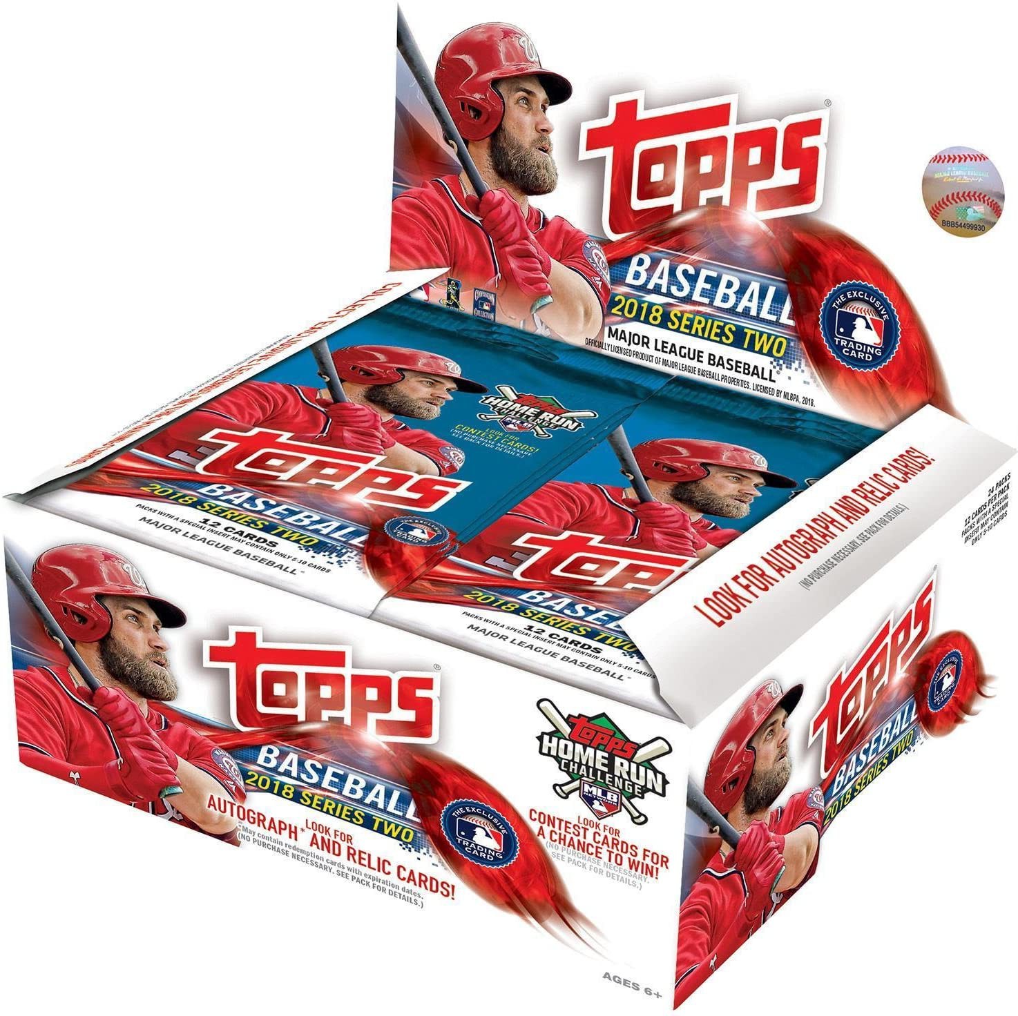 MLB 2018 Baseball Series 2 Trading Card RETAIL Box [24 Packs] 887521069422 eBay