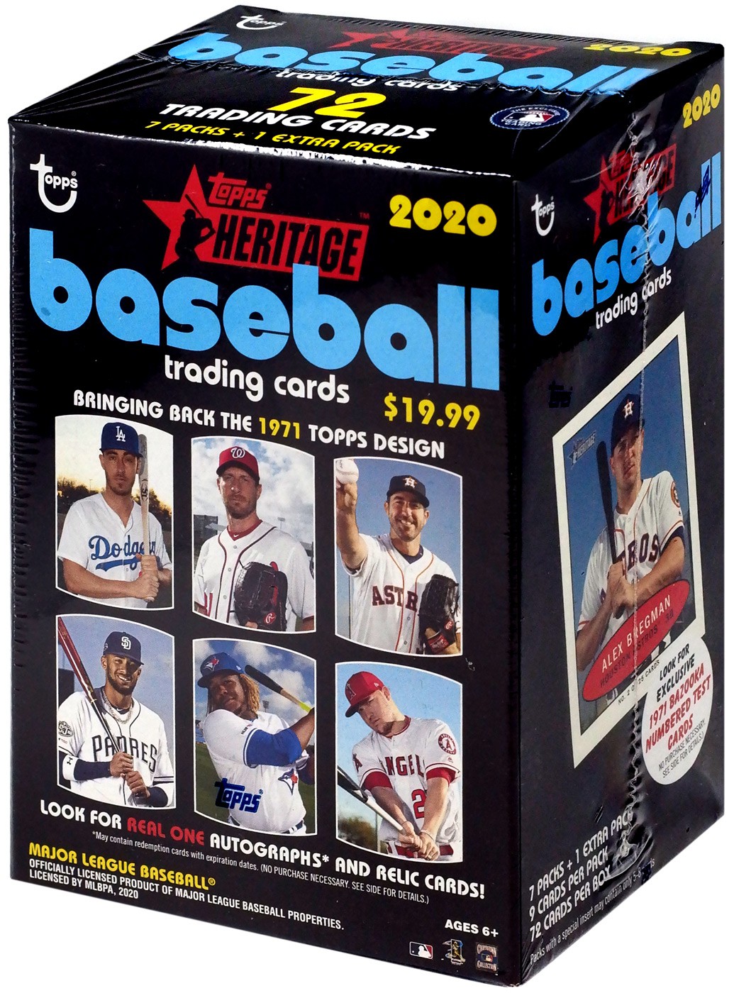 MLB Topps 2020 Heritage Baseball Trading Card BLASTER Box [7 Packs