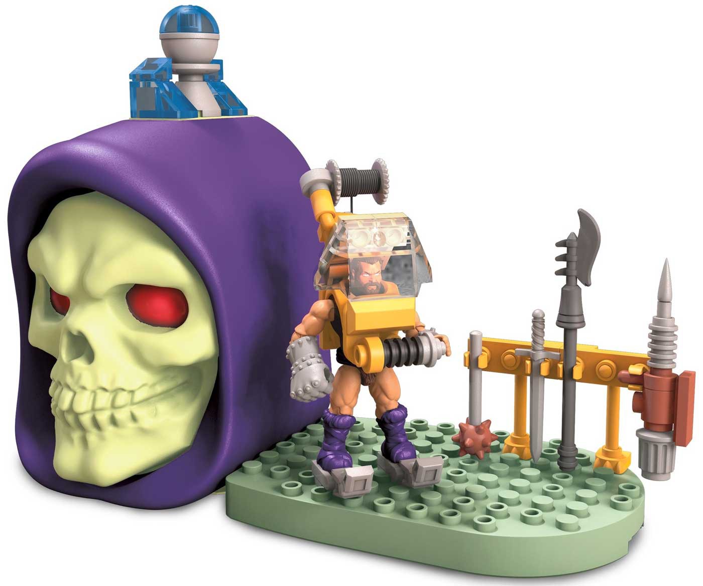 mega construx skeletor skull
