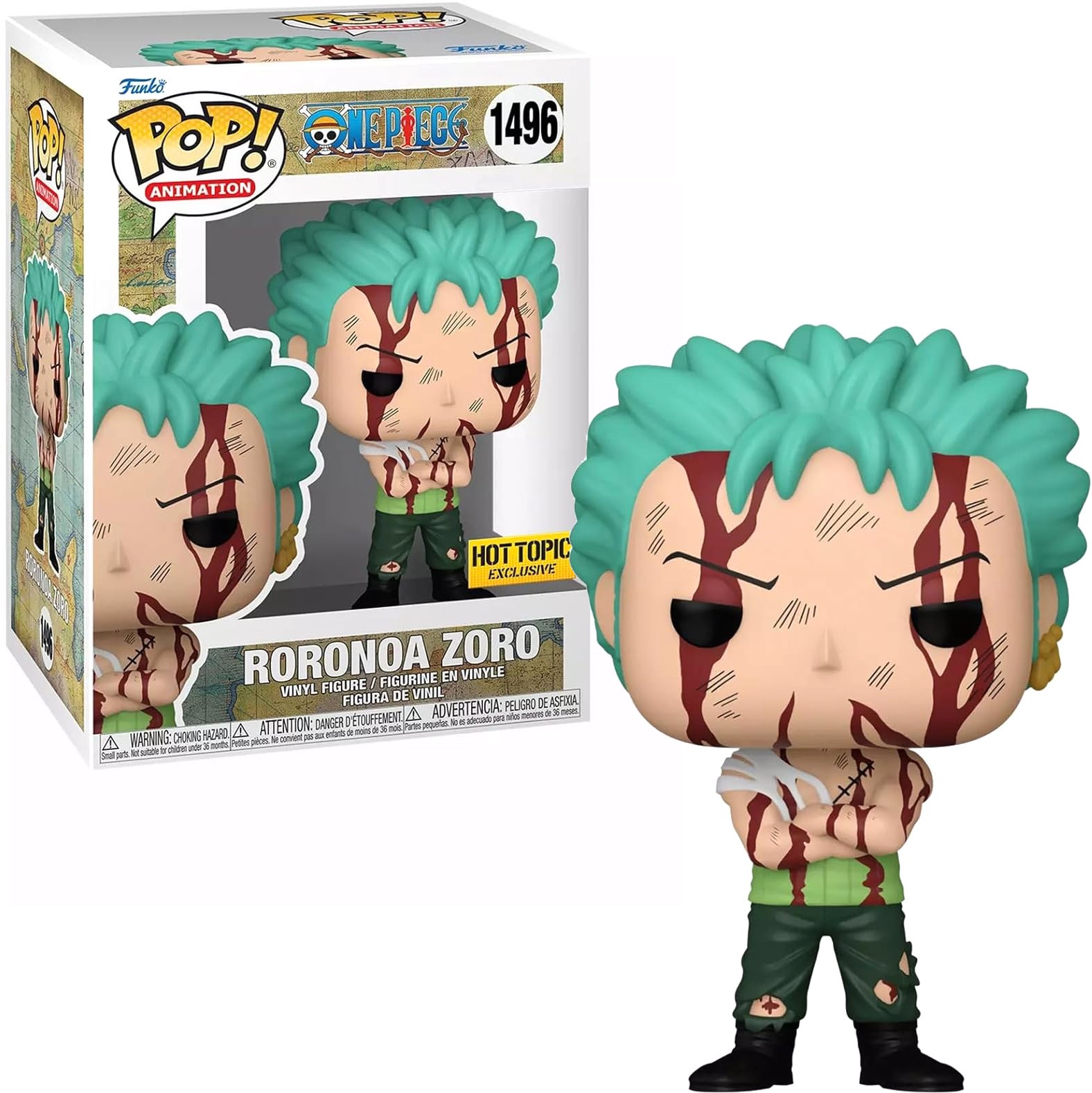 One Piece POP! Animation Roronoa Zoro Vinyl Figure #1496 [Nothing
