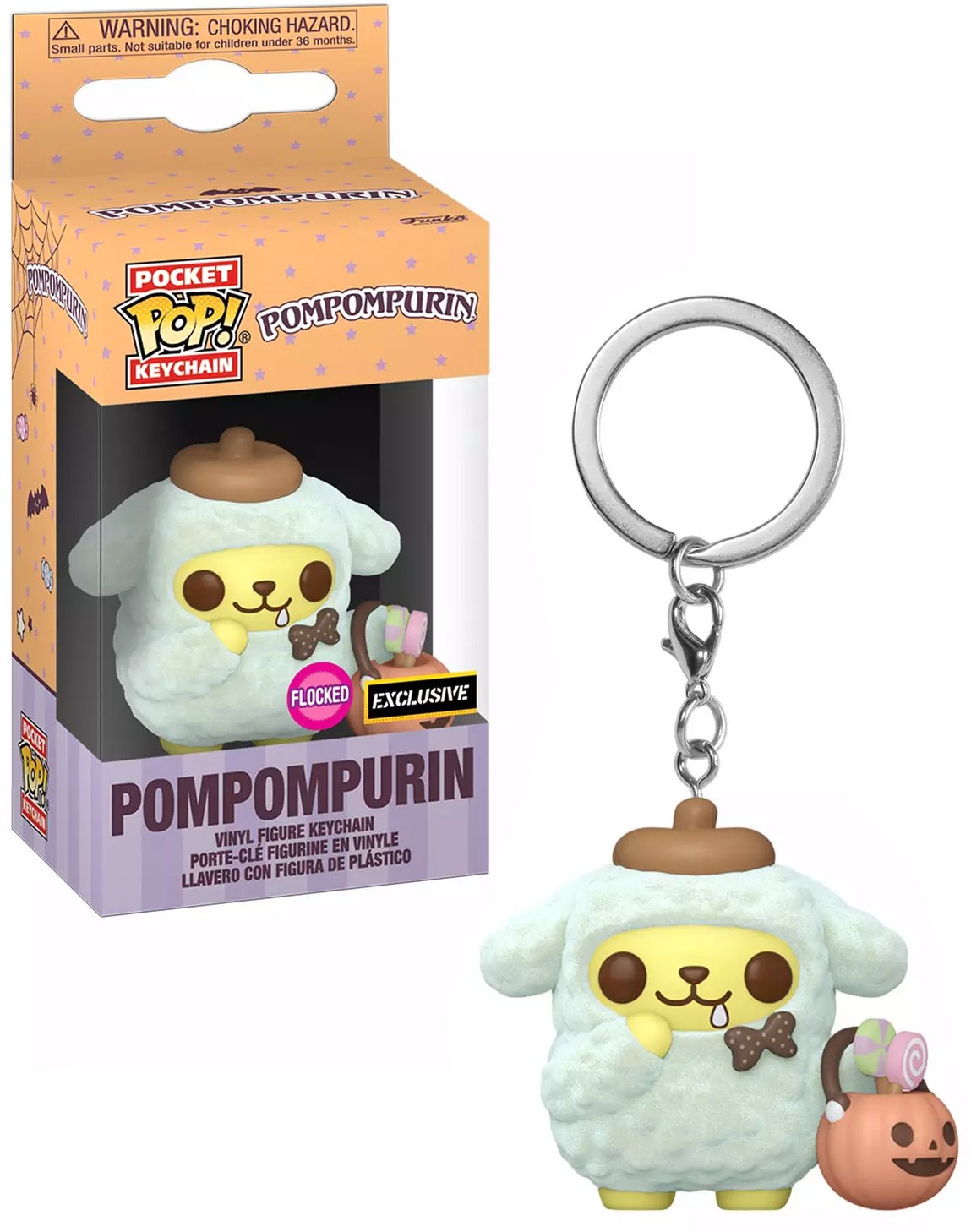 Funko Sanrio Hello Kitty Pocket POP! Pompompurin Keychain [Flocked