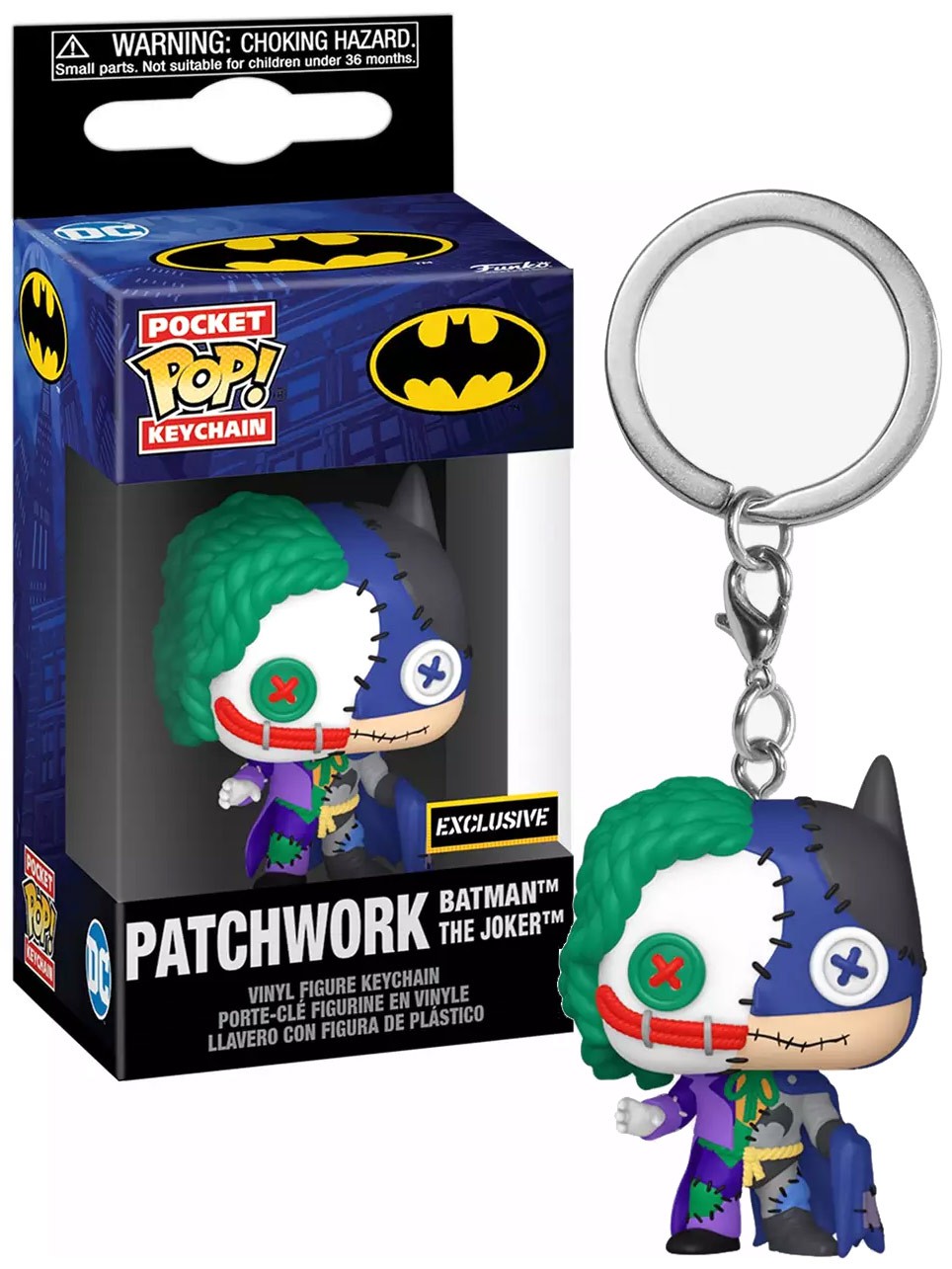 Funko DC Pocket POP! Patchwork Batman The Joker Keychain | eBay