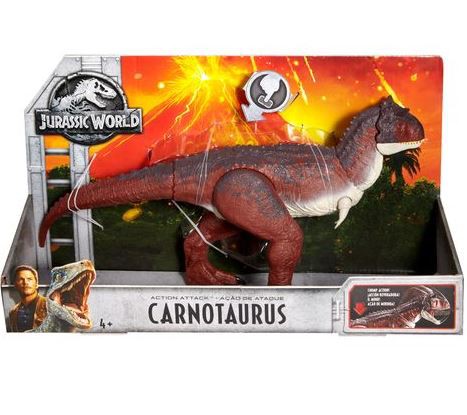 jurassic world action attack carnotaurus figure