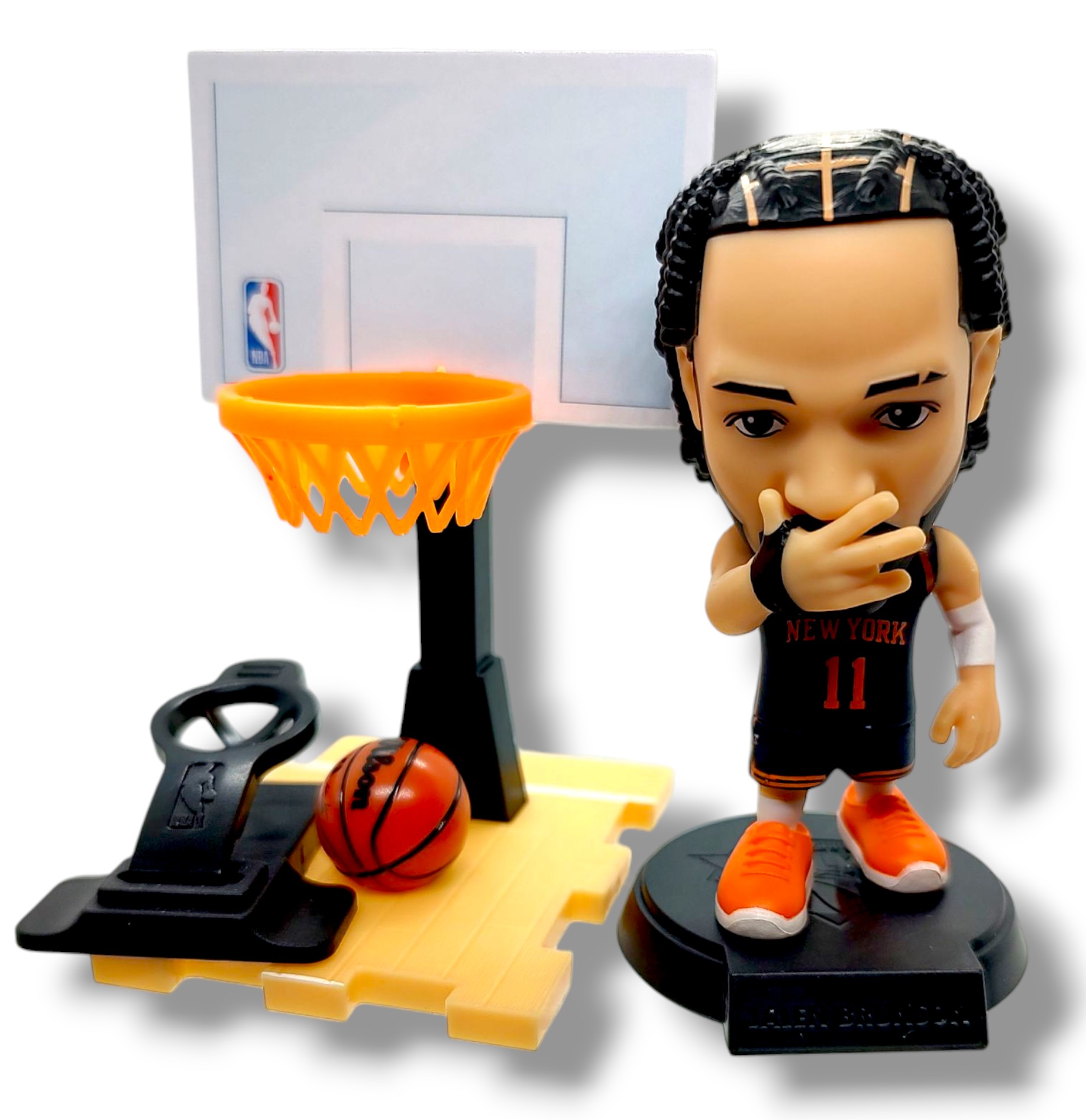 スポーツ NBA BALLERS Jalen Brunson RARE 5 Surprise NBA Ballers Series 2 Jalen Brunson Rare Minifigure