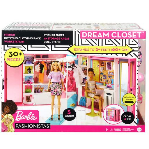 barbie dream closet play set