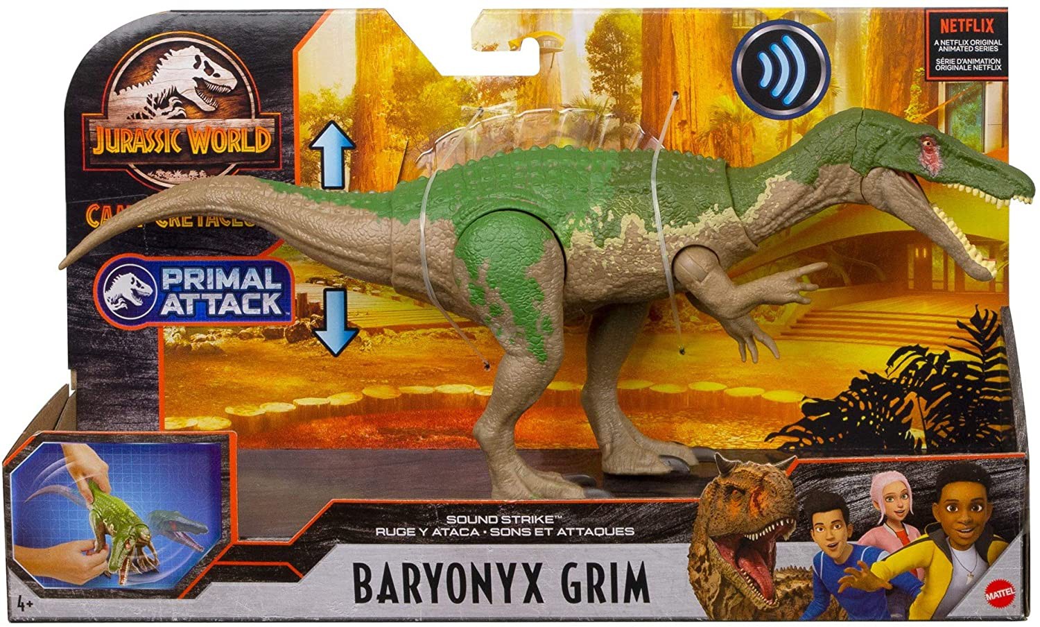 Jurassic World Camp Cretaceous Baryonyx Grim Action Figure [Sound Strike]