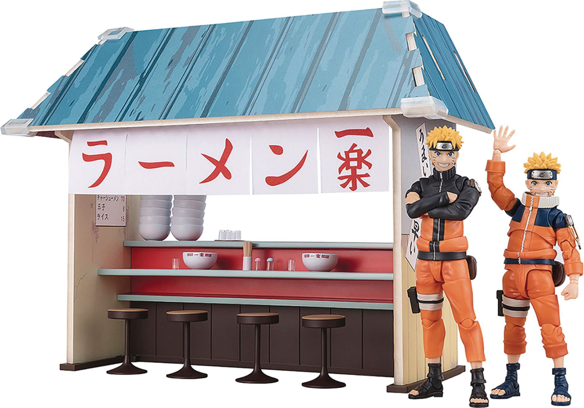 3いい物安く8 専用 NARUTO pr-041,20th-001各5枚 Tamashii Nations Naruto S.H.Figuarts Ichiraku Ramen Set Action