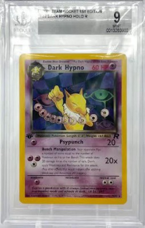 Team Rocket Holo Rare Dark Hypno (1st Edition) [Beckett