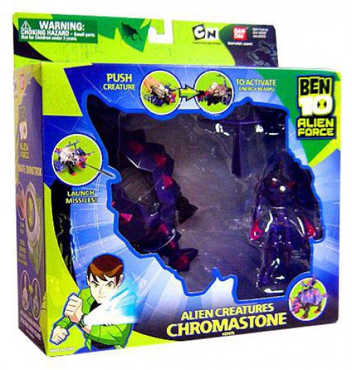 Bandai Toys Ben 10 Alien Force Alien Creatures Chromastone Action